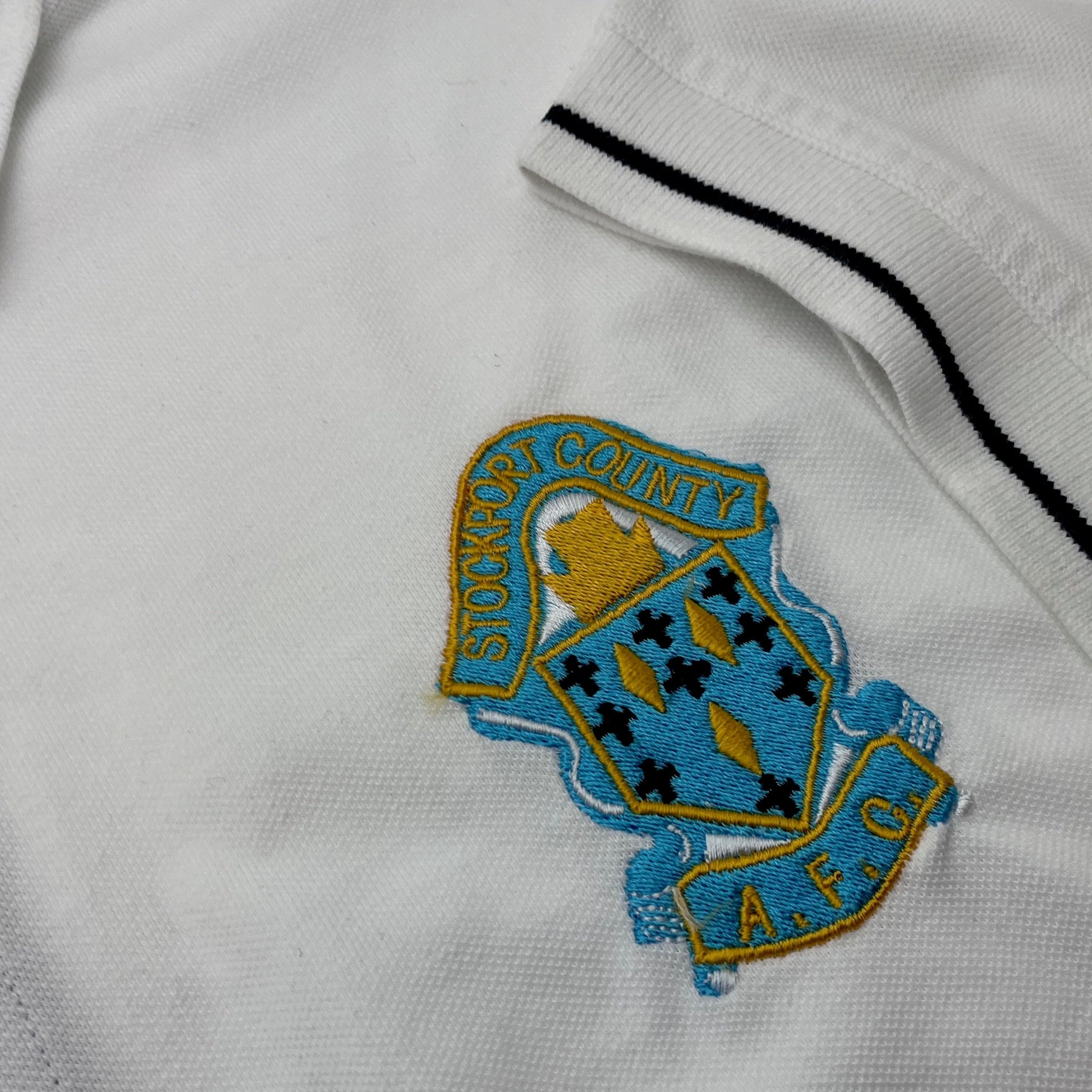 Retro Stockport Football Polo Shirt