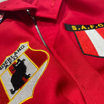 Retro Sunderland 1898 & 1969 Embroidered Classic Harrington Jacket - Red XL