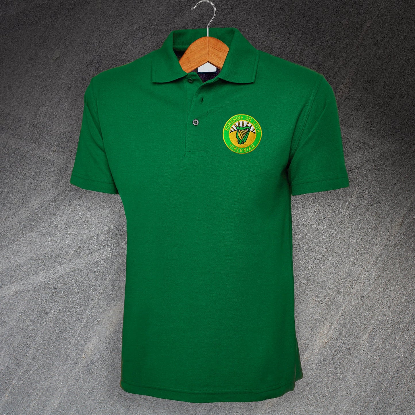 Sunshine on Leith Embroidered Polo Shirt