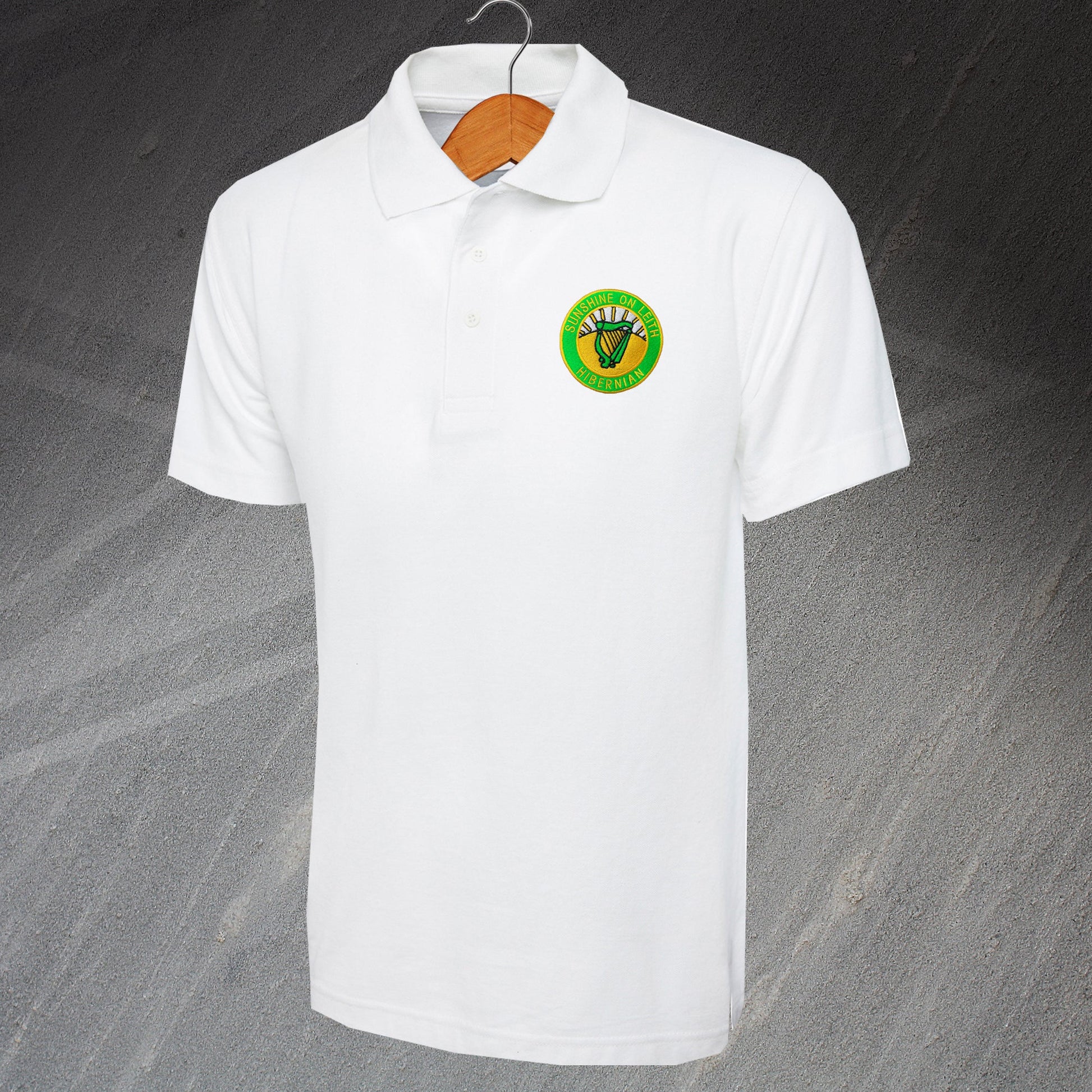 Sunshine on Leith Embroidered Polo Shirt