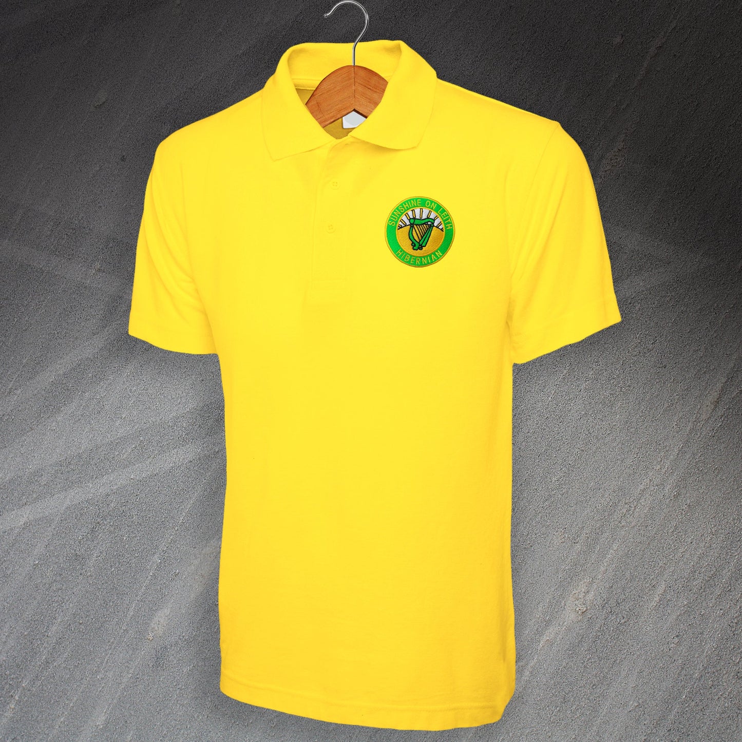 Sunshine on Leith Embroidered Polo Shirt