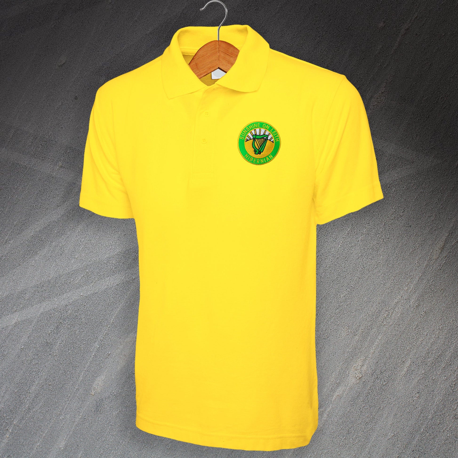 Sunshine on Leith Embroidered Polo Shirt