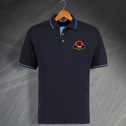 Tardis Park Embroidered Contrast Polo Shirt