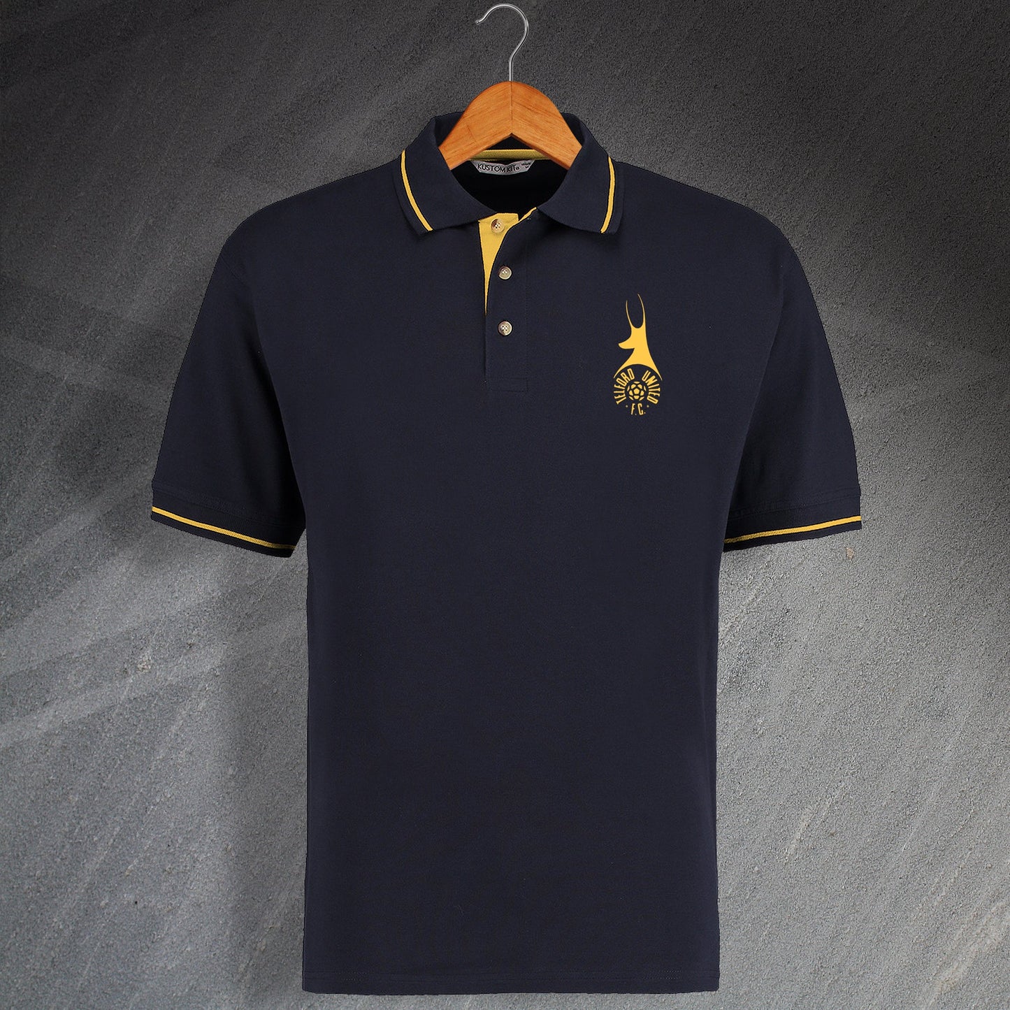 Retro Telford Embroidered Contrast Polo Shirt