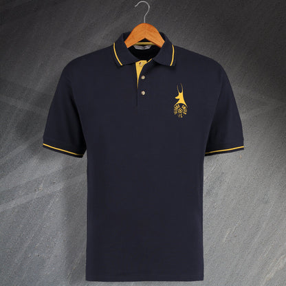 Retro Telford Embroidered Contrast Polo Shirt