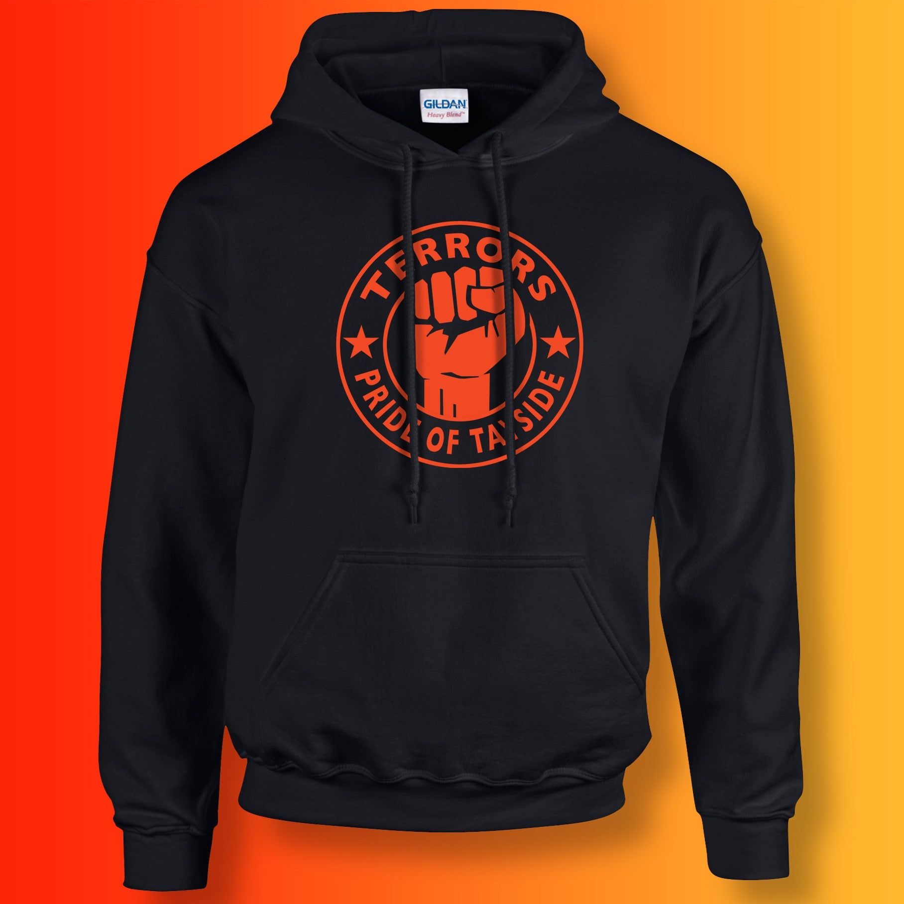 Terrors Hoodie with The Pride of Tayside Design Black
