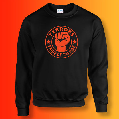 Terrors Sweater with The Pride of Tayside Design Black