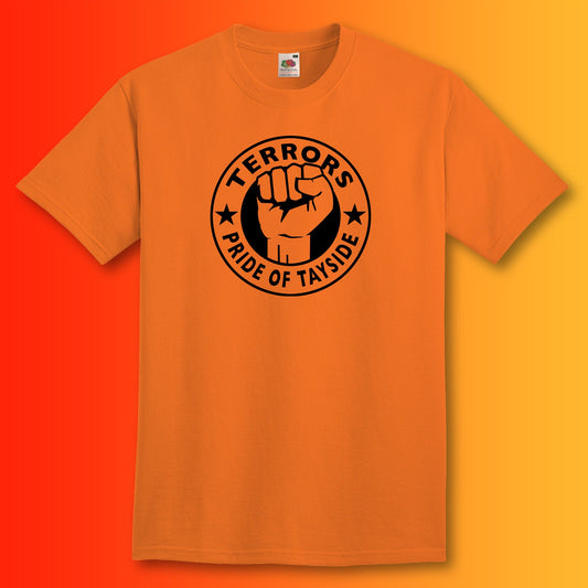 Terrors Shirt with The Pride of Tayside Design Orange