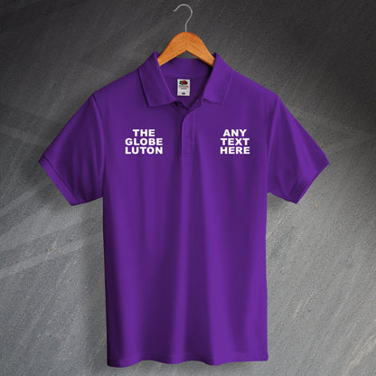 Personalised The Globe Luton Pub Polo Shirt