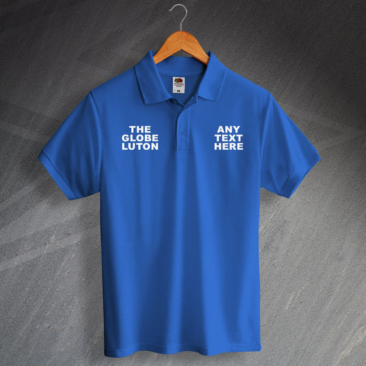 Personalised The Globe Luton Pub Polo Shirt