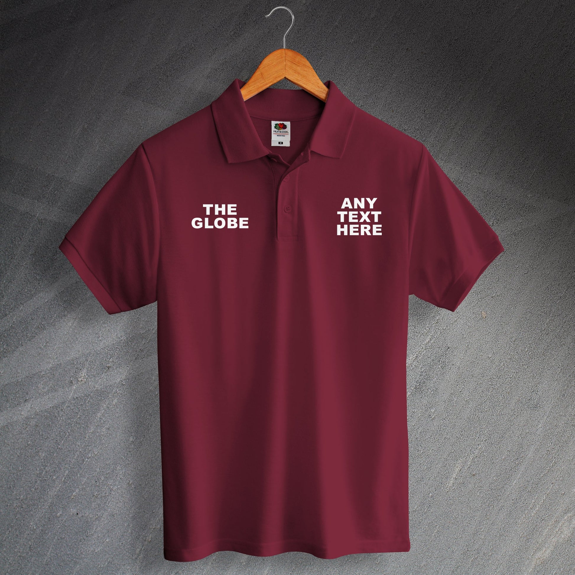 Personalised The Globe Polo Shirt