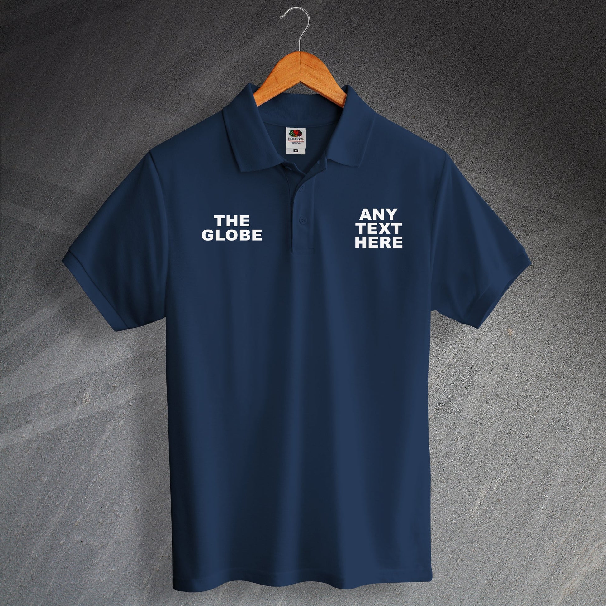 Personalised The Globe Polo Shirt