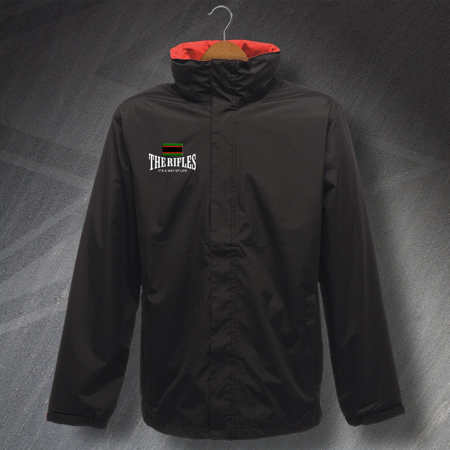 The Rifles It's a Way of Life Embroidered Waterproof Jacket