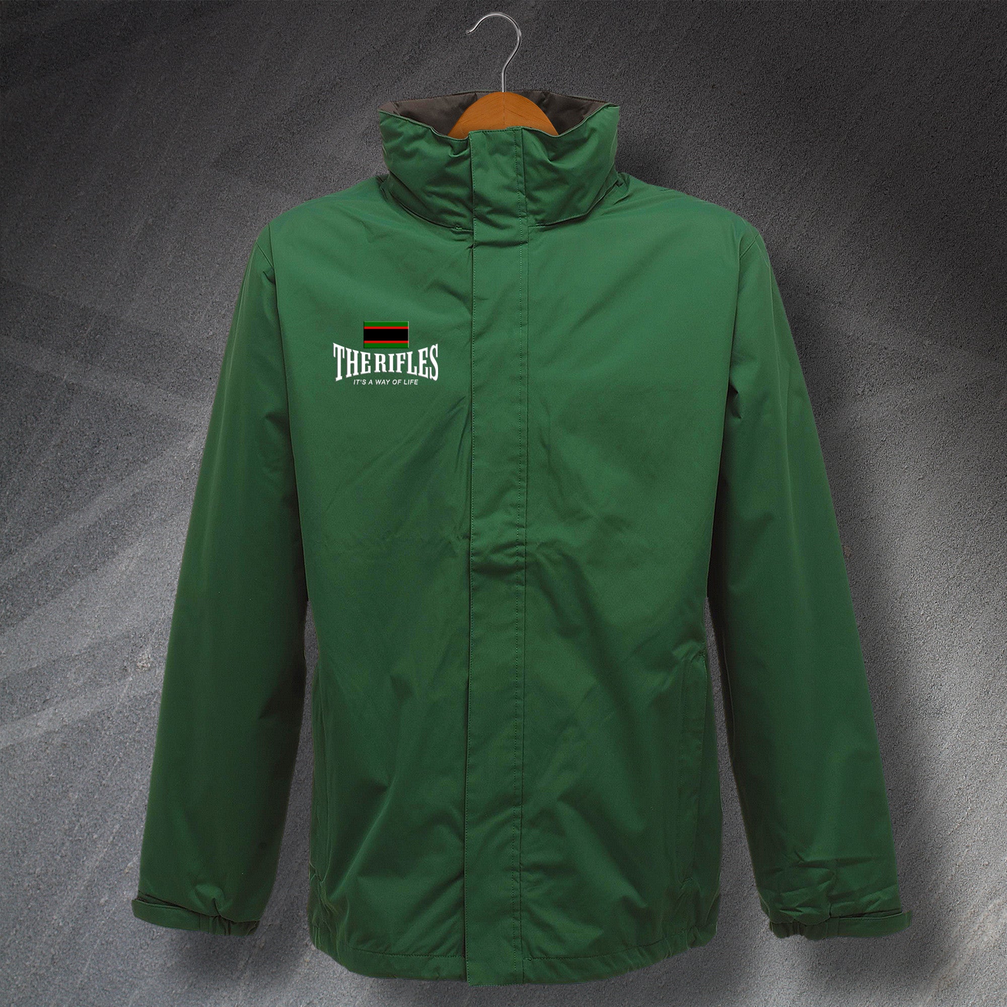 The Rifles It's a Way of Life Embroidered Waterproof Jacket – Paddywear