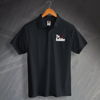 Embroidered Fishing Polo Shirt