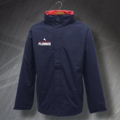 Trust Me I'm a Plumber Embroidered Waterproof Jacket