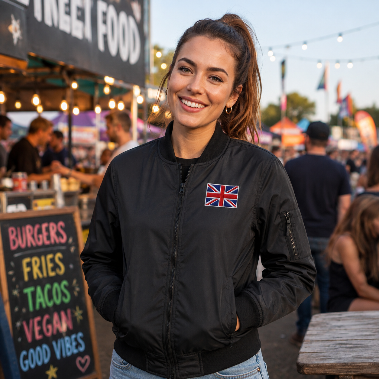 Union Jack Flag Bomber Jacket
