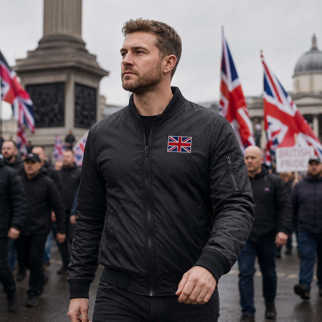 Union Jack Flag Bomber Jacket