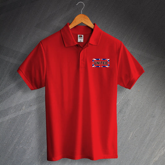United Football Flag Polo Shirt