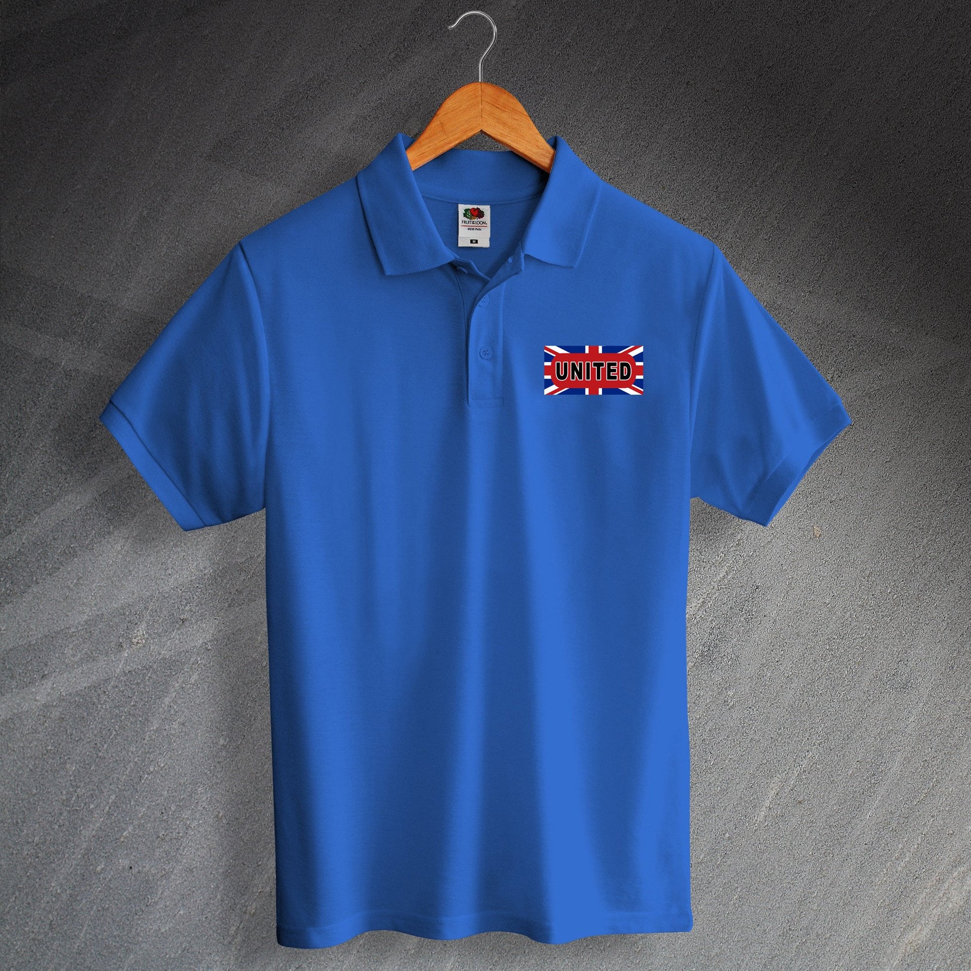 United Football Flag Polo Shirt