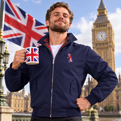 United Kingdom Flag Map Jacket Mens