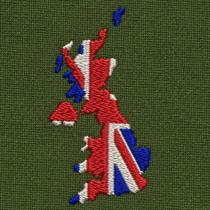 United Kingdom Flag Map Jacket Mens
