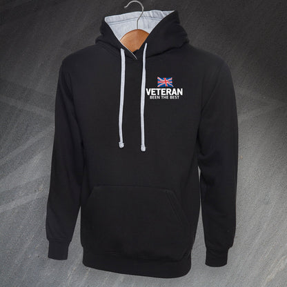 Veteran Been The Best Embroidered Contrast Hoodie