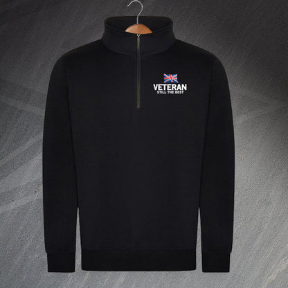 Veteran Still The Best Pro ¬º Neck Zip Sweatshirt