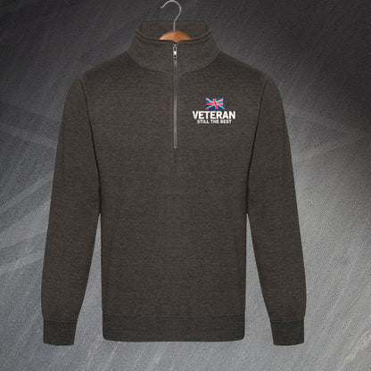 Veteran Still The Best Pro ¬º Neck Zip Sweatshirt