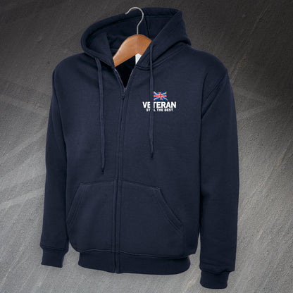Veteran Still The Best Embroiderd Full Zip Hoodie