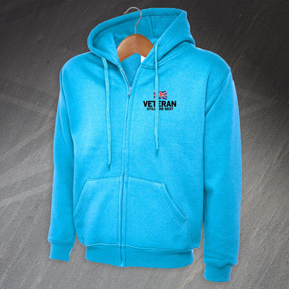 Veteran Still The Best Embroiderd Full Zip Hoodie