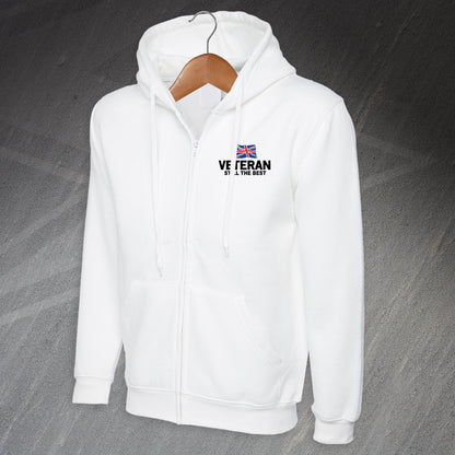 Veteran Still The Best Embroiderd Full Zip Hoodie