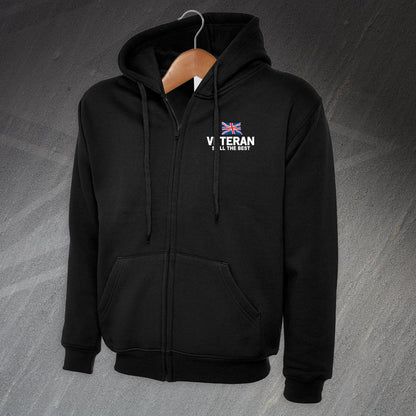 Veteran Still The Best Embroiderd Full Zip Hoodie