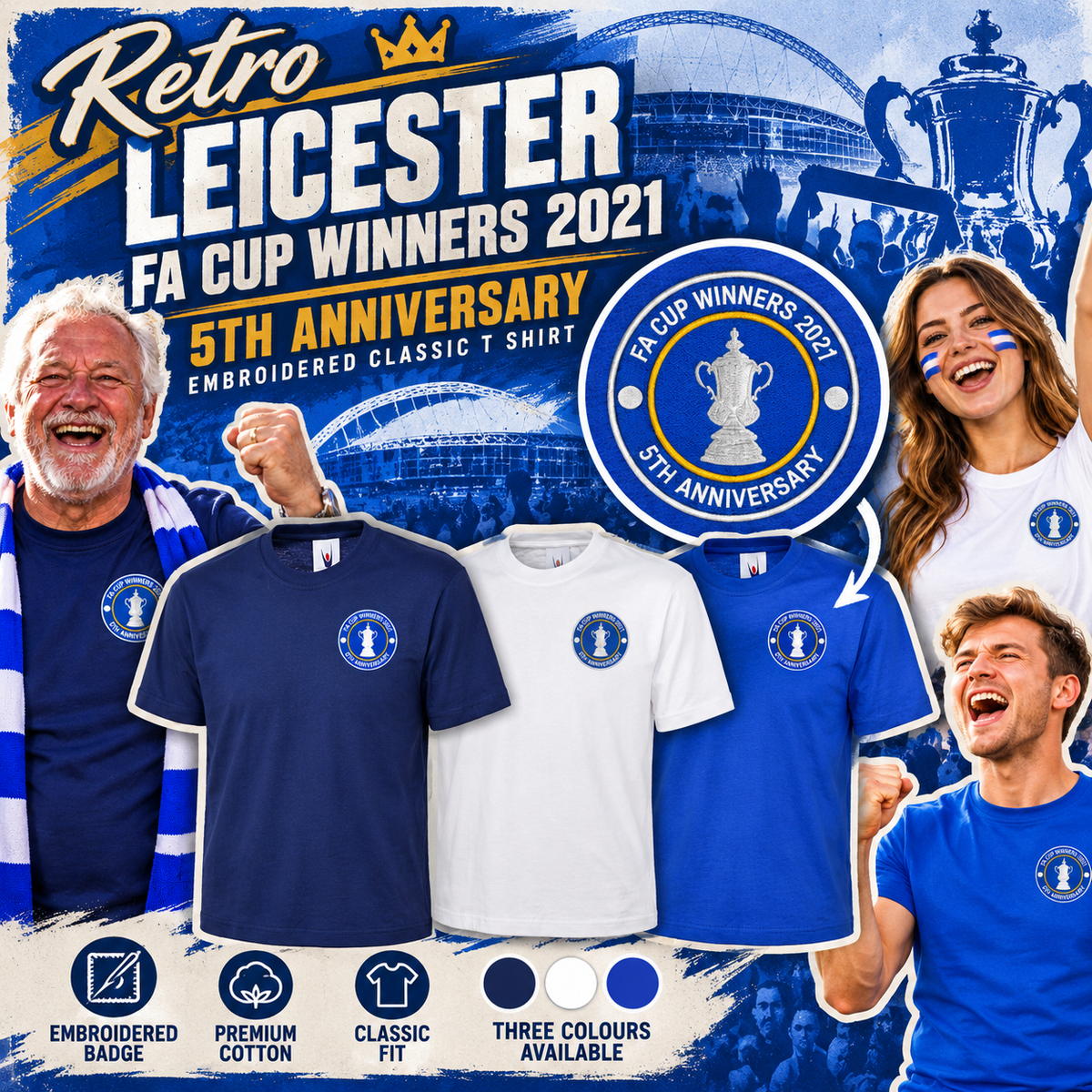 Vintage Leicester City Football T-Shirt 