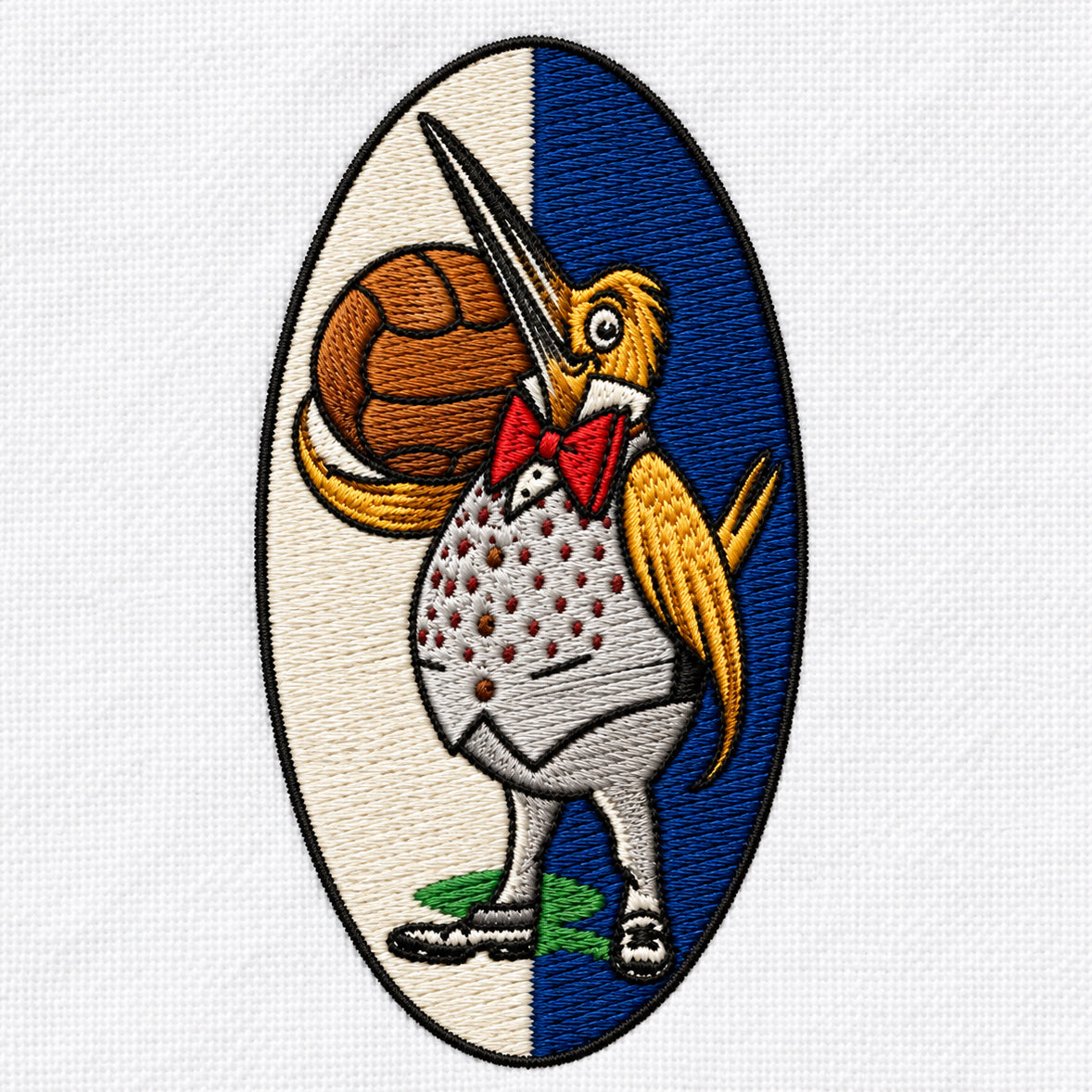 Vintage West Brom 1933 Embroidered Ringer Shirt