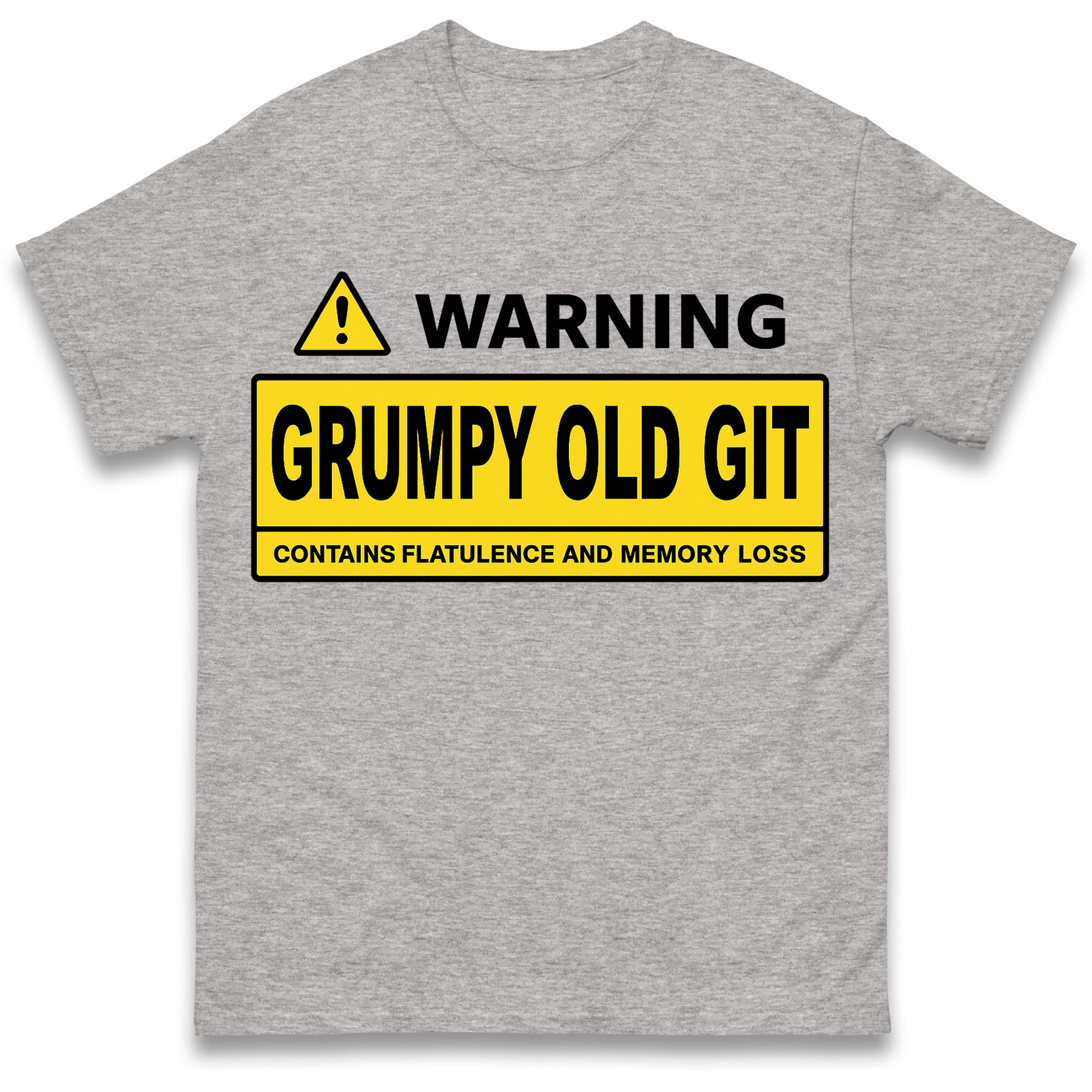 Warning Grumpy Old Git T Shirt