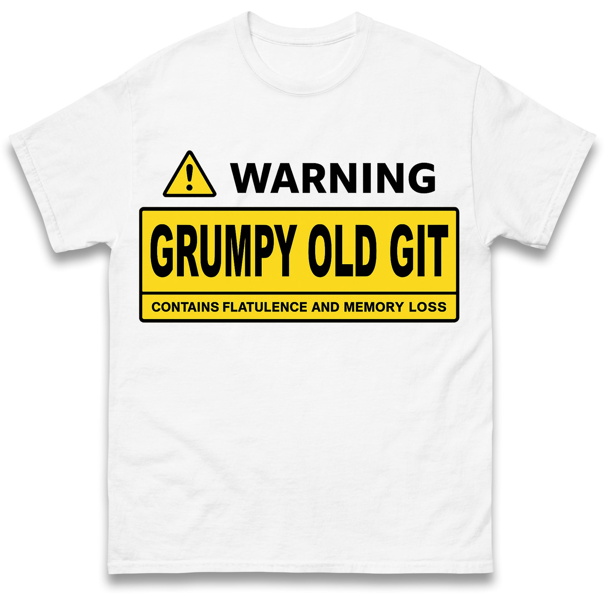 Warning Grumpy Old Git T Shirt
