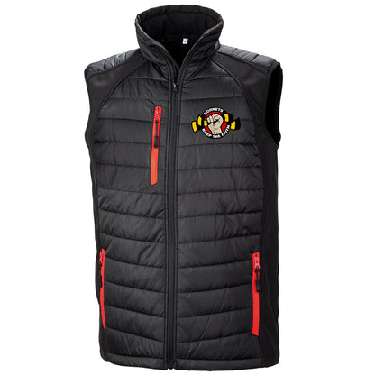 Hornets Keep The Faith Embroidered Compass Padded Softshell Gilet