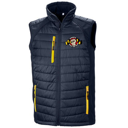 Hornets Keep The Faith Embroidered Compass Padded Softshell Gilet