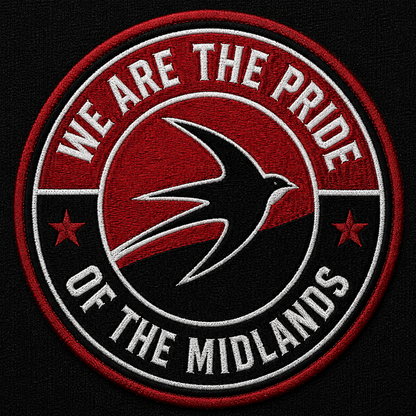 We Are The Pride of The Midlands Walsall Football Shirt