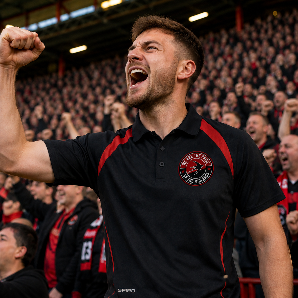 We Are The Pride of The Midlands Walsall Football Shirt