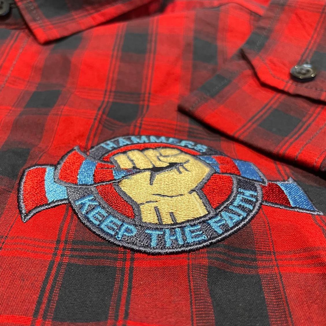 West Ham United Hammers Check Shirt 