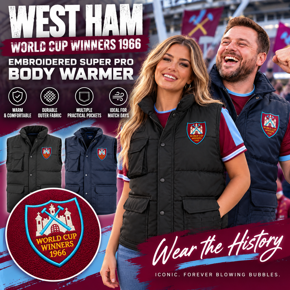 West Ham World Cup Winners 1966 Bodywarmer