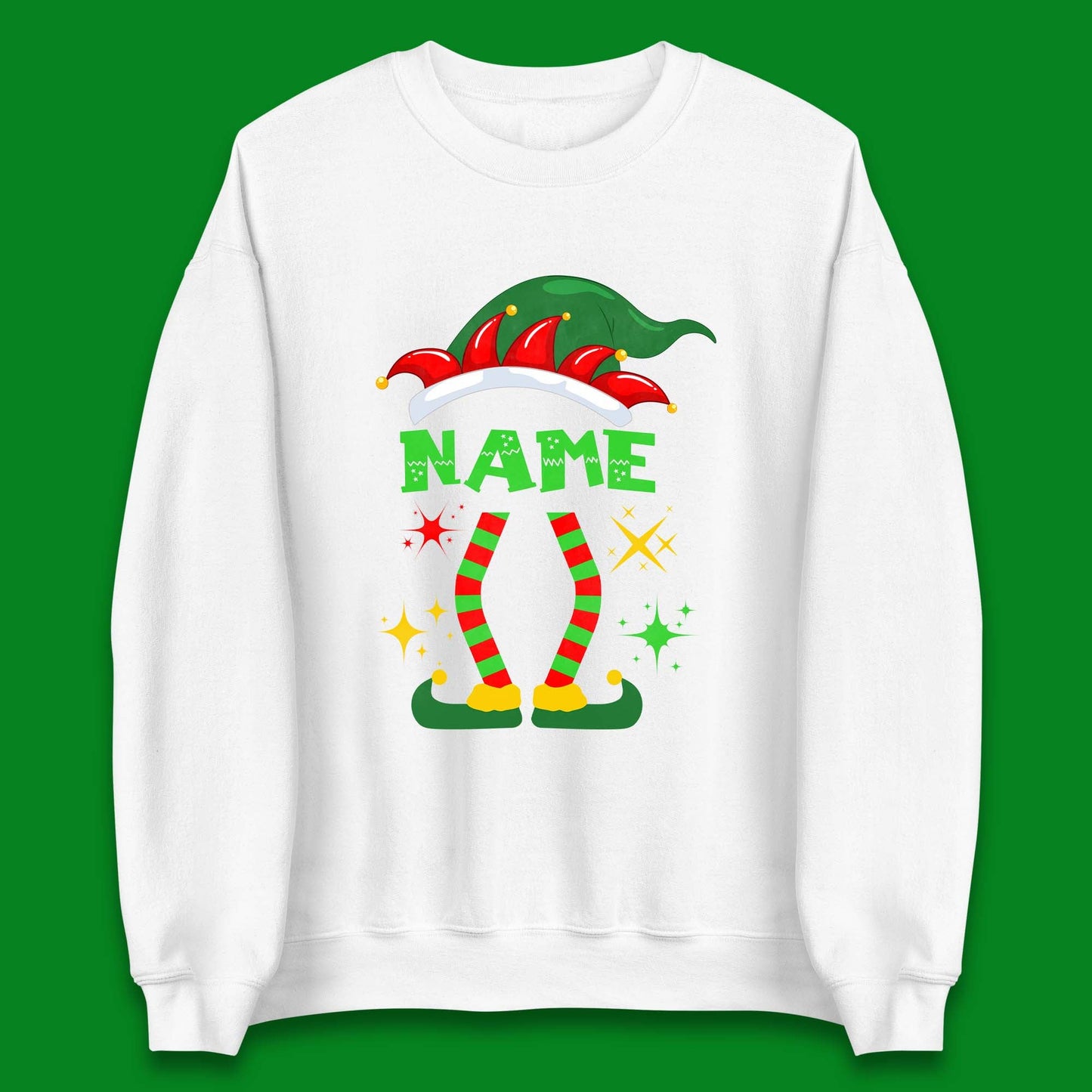 Personalised Elf Christmas Jumper