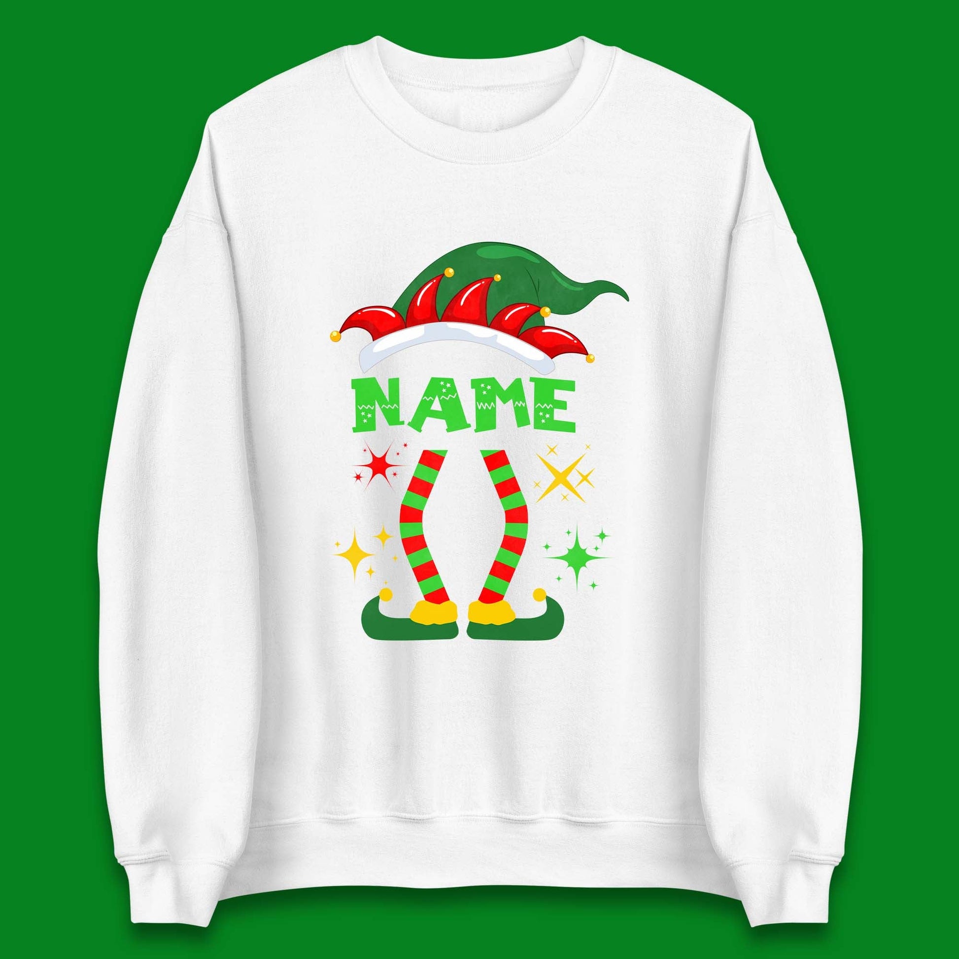 Personalised Elf Christmas Jumper