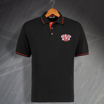 Retro Witton Embroidered Contrast Polo Shirt