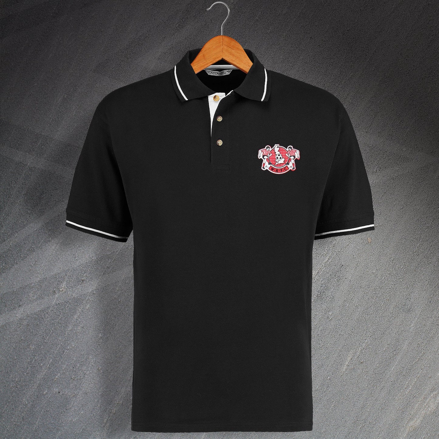 Retro Witton Embroidered Contrast Polo Shirt