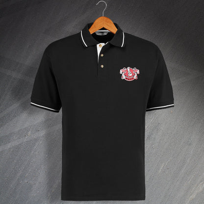 Retro Witton Embroidered Contrast Polo Shirt