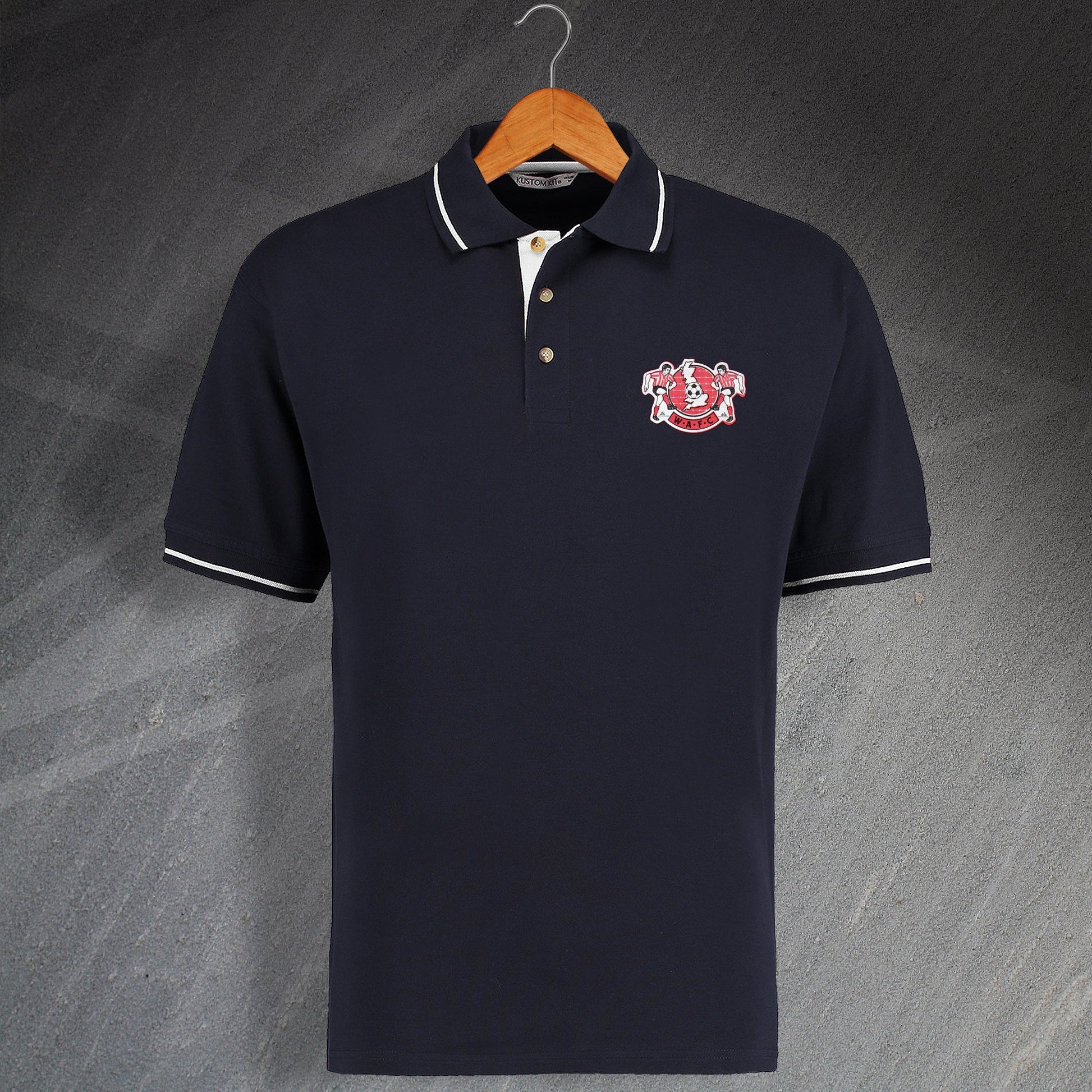 Retro Witton Embroidered Contrast Polo Shirt