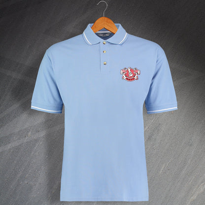 Retro Witton Embroidered Contrast Polo Shirt